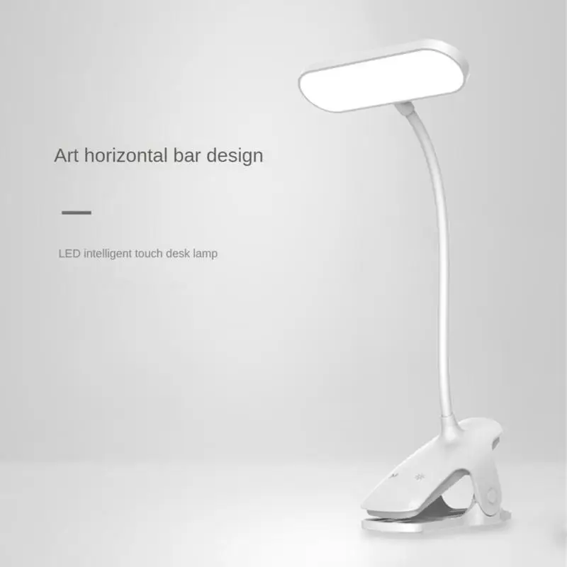 

1800mah Led Charging Desk Lamp Folding Office Bedroom Touch Dimming Lamp Clip Charging Clip Lamp Indoor Lighting Without Battery
