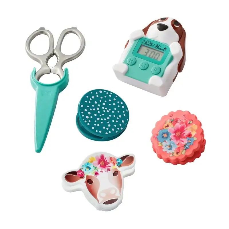 

Kitchen Gadgets Bundle with Scissors, Bag Clips, and Digital Timer