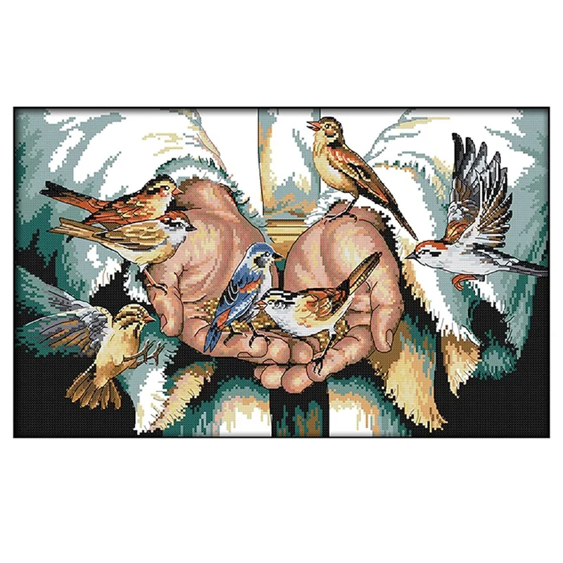 

Наборы для вышивки крестиком штампованные узоры вышивка Стартовые наборы для взрослых начинающих и детей (с любовью в руках)