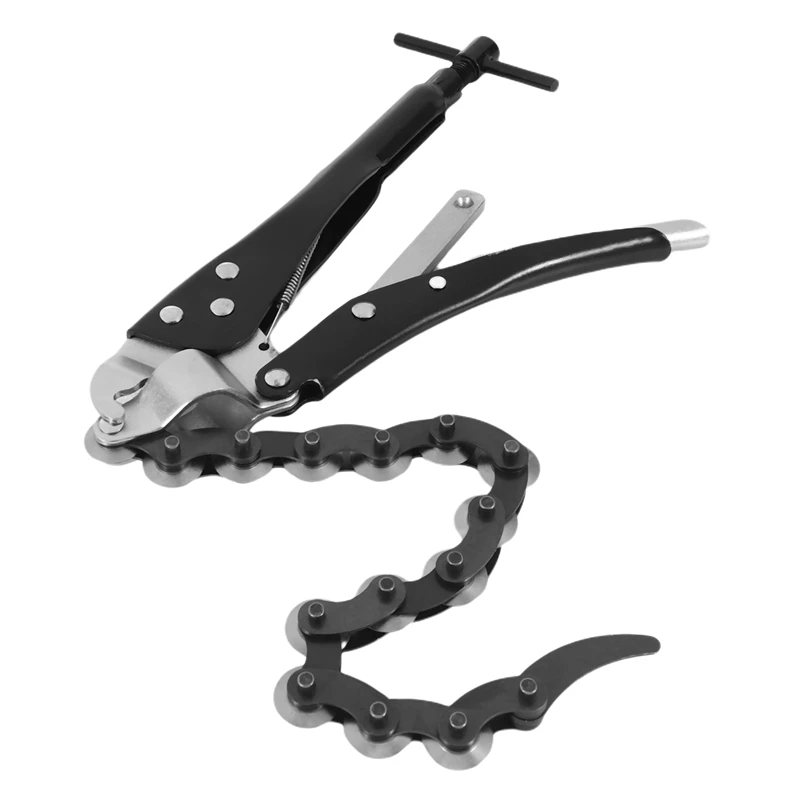 

2X Chain Exhaust Tube Pipe Cutter Multi Wheel Blade Tail Pipe Cutter Chain Cutter Automotive Exhaust Cutter Tool