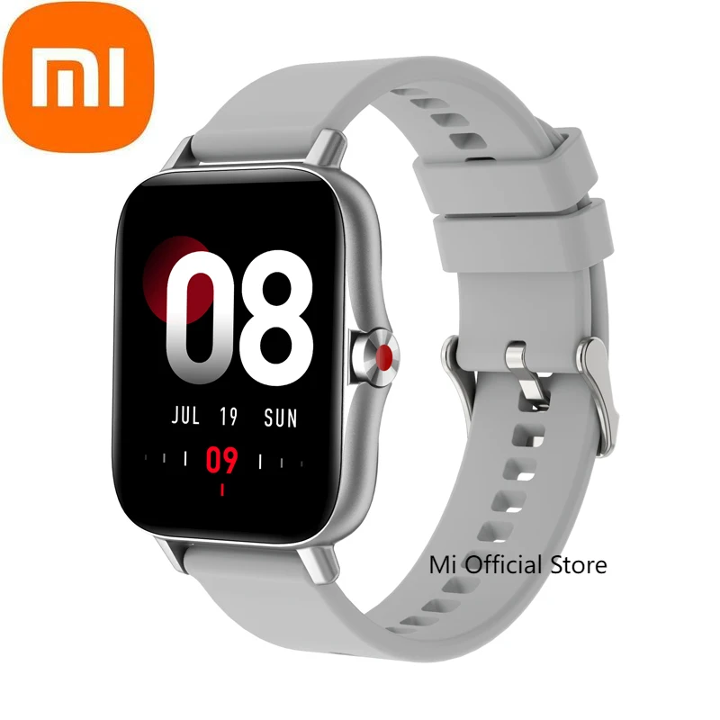 

Xiaomi I18 Smartwatch Fitness Tracker Heart Rate Blood Pressure Blood Oxygen Music Control Camera Pedometer Bluetooth Call Watch