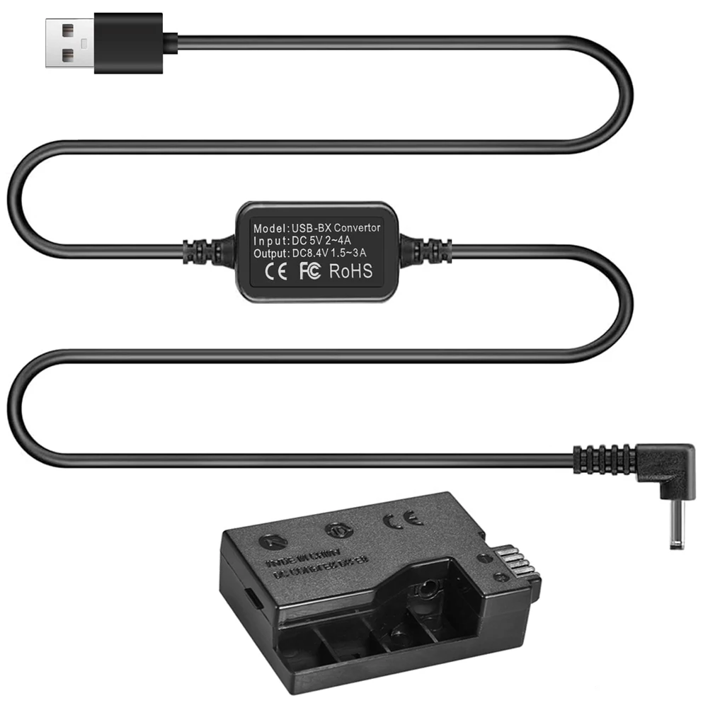 Адаптер постоянного тока USB-конвертер муляж аккумулятора для Canon EOS Rebel T5i T3i T4i T2i Kiss