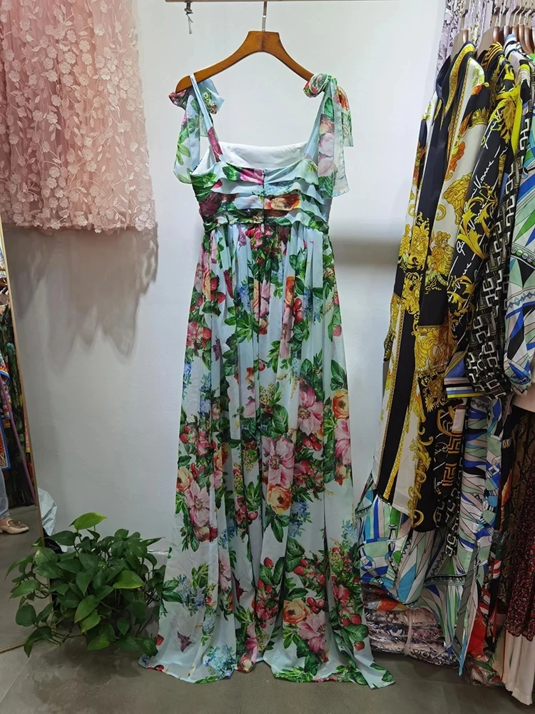 Шифоновые шелковые платья для женщин летние пляжные праздничные регулируемая