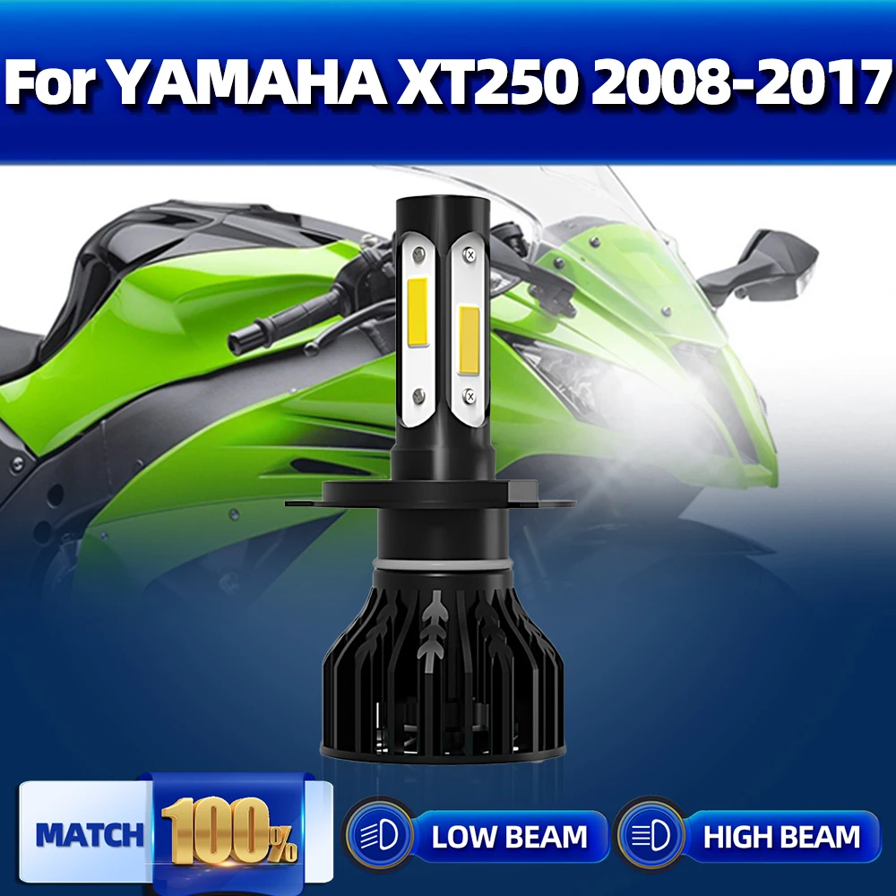 

10000LM H4 LED Motorcycle Headlight Bulbs CSP Chip Moto Lamp 12V 6000K For YAMAHA XT250 2008-2011 2012 2013 2014 2015 2016 2017