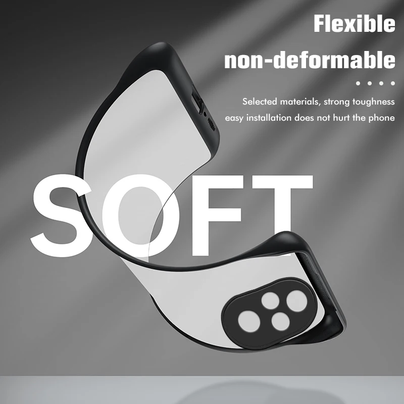 Мягкая тонкая задняя крышка из ТПУ без рамы для телефона Honor 200 Pro Чехол