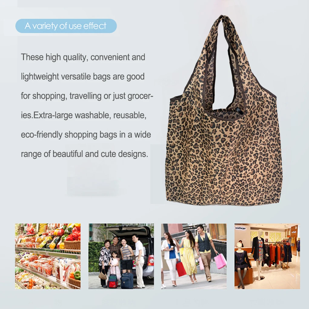 

Storage Bag with Handle Shopping Bags Heavy Duty Folding Pouch Travelling