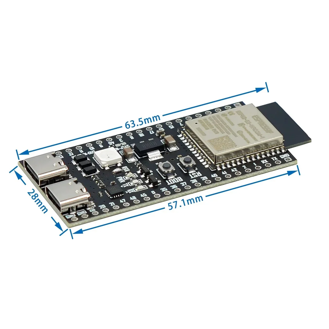 Плата разработки ESP32-C3/ESP32-S3 Dual Type-C CORE ESP32-C3-DevKitM-1 ESP32-C3-MINI-1 ESP32-S3-DevKit C N16R8