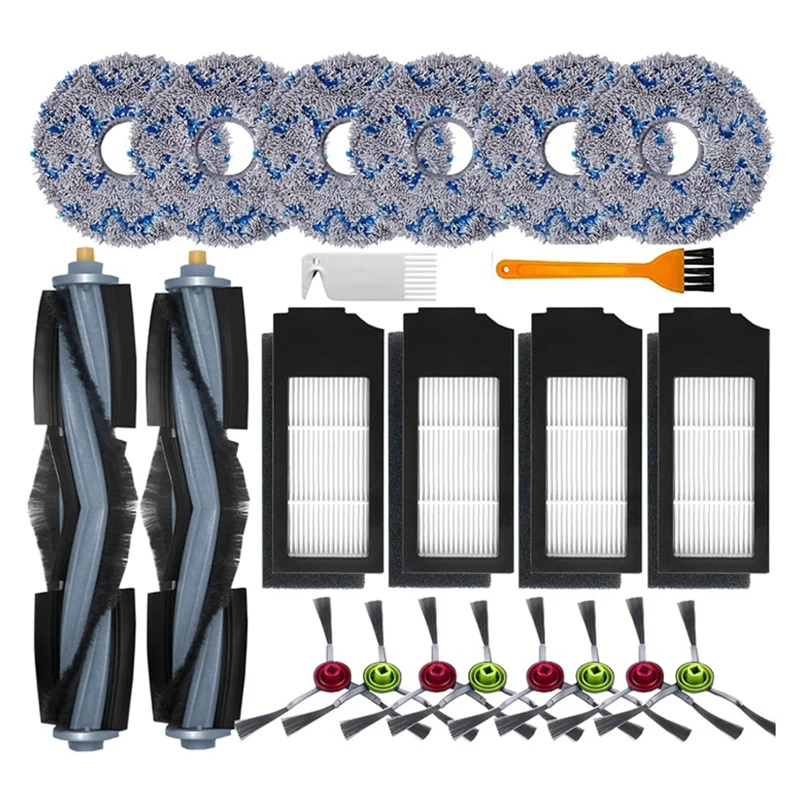 

Набор аксессуаров для пылесоса Ecovacs Deebot X1 Omni / T10 Omni/X1 Turbo, основная боковая щетка, фильтры, насадки для швабры, 22 шт.