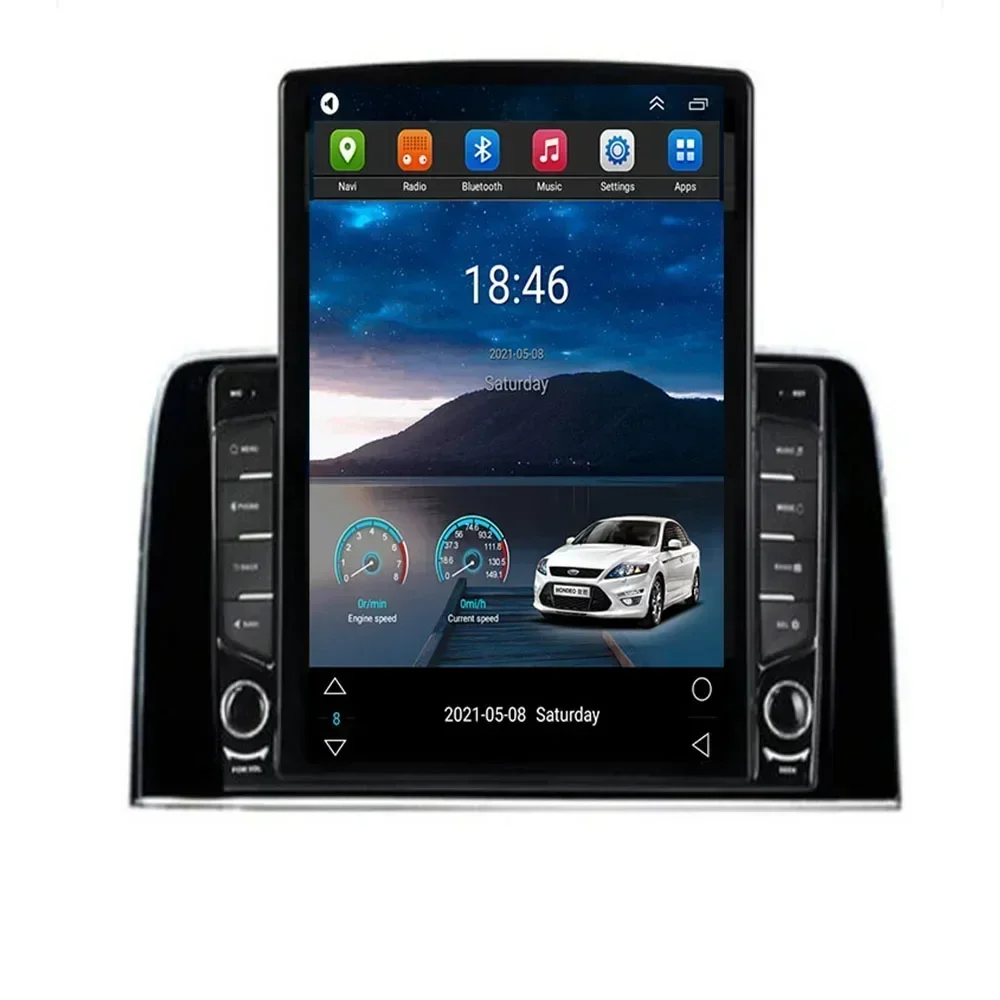 Для Tesla Style 2 Din Android 13 Автомобильный радиоприемник для HONDA CRV 2017-2035 Мультимедийный