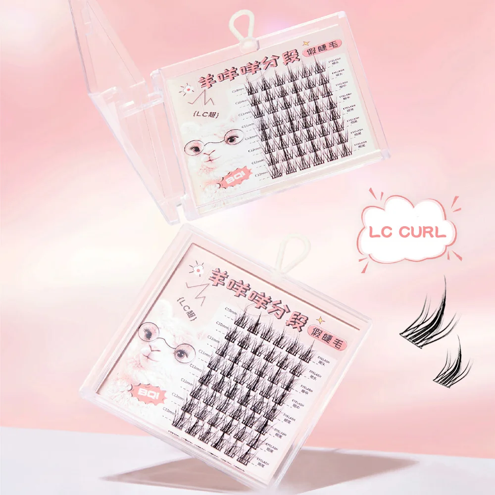48 Clusters LC завитые накладные ресницы 10-12 мм имитация овец натуральные