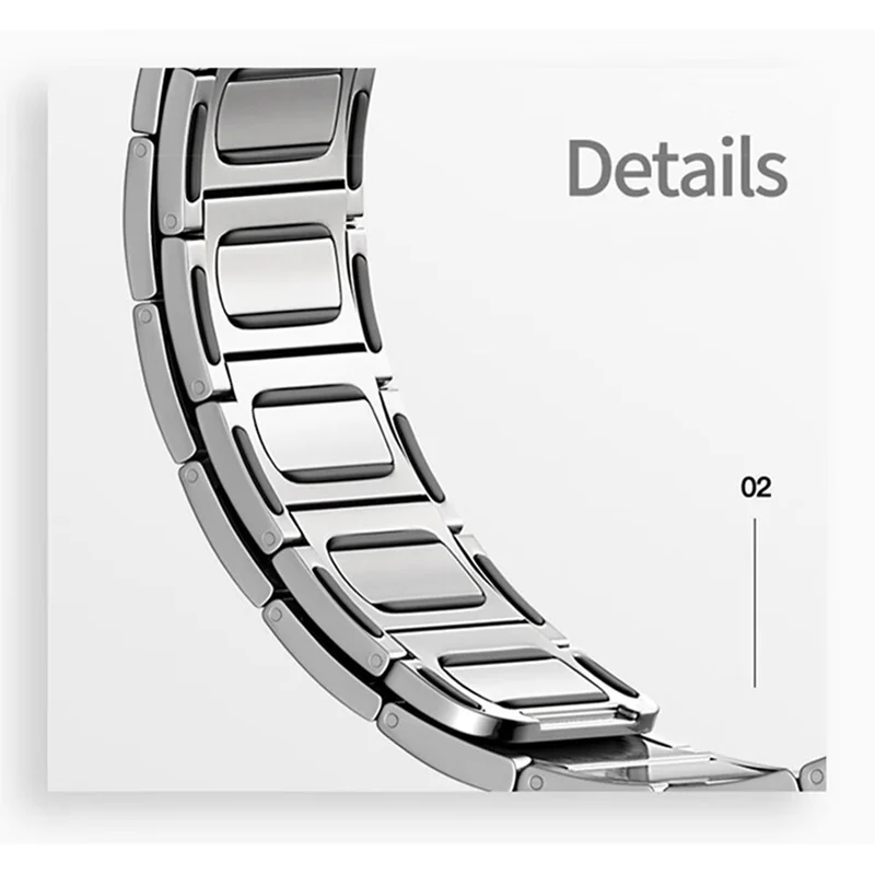 Magnetic Metal Strap for Huawei GT Cyber Series Stainless Steel Watch Band Smart Watch Bracelet Replacement Adjustable Wristband