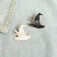 cartoon enamel pin witch hat new year gift creativity womens brooch christmas badges lapel pins friends jewelry fashion