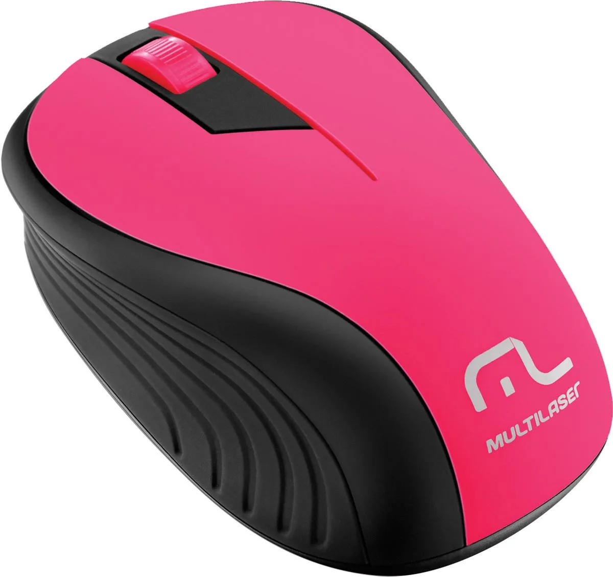 WIRELESS MOUSE 2.4GHZ BLACK AND PINK USB 1200DPI PLUG AND PLAY MO214