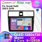 Автомобильный радиоприемник 7862C для Suzuki Celerio 2015 2016 2017 2018 Android 11 мультимедийный стереопроигрыватель с камерой GPS навигация 4G WiFi без DVD