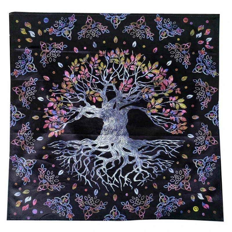 

Square Shape Pendulum Divination Altar Tablecloth Board Game Tarot Pad Rune Table Cloth Astrology Oracles Board Game Mat R66E