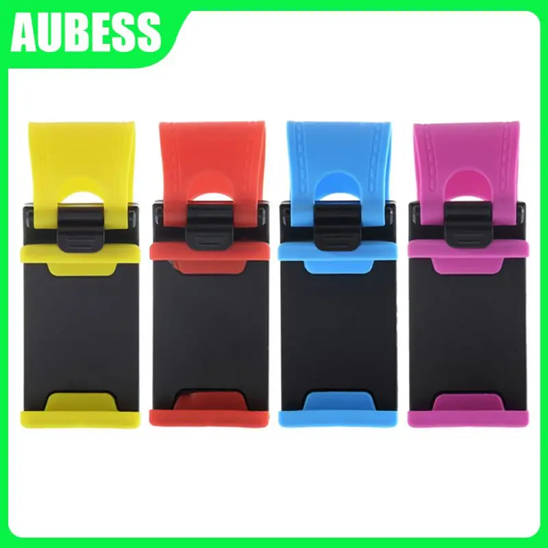 

Universal Car Phone Holder Stand Steering Wheel Bike Clip Mount Rubber Band Holder For Mobile IPhone For Samsung Xiaomi Phone
