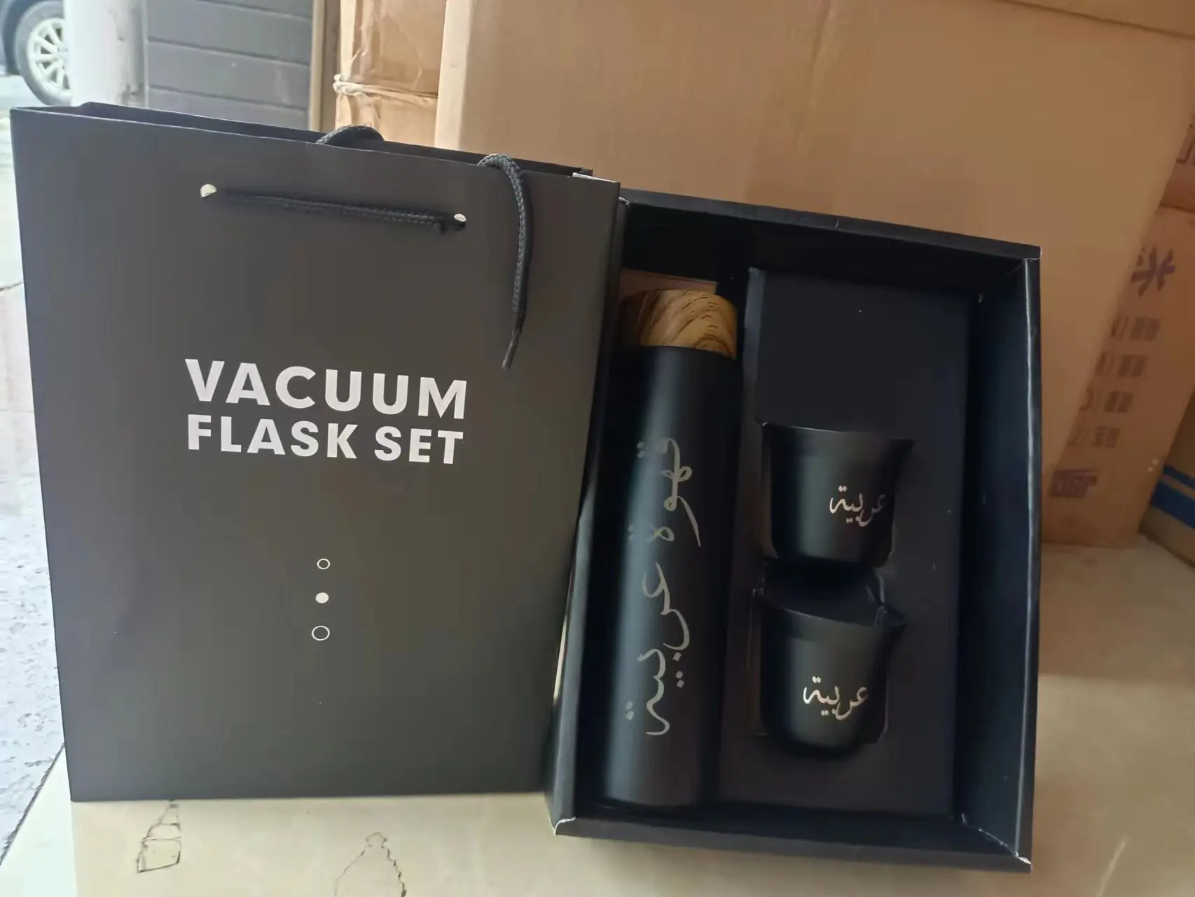 Набор кофейных чашек из нержавеющей стали под заказ 400 мл бутылка для воды чайная