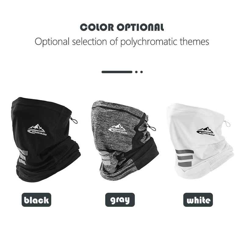 Солнцезащитная Шелковая Маска для верховой езды Светоотражающая повязка на