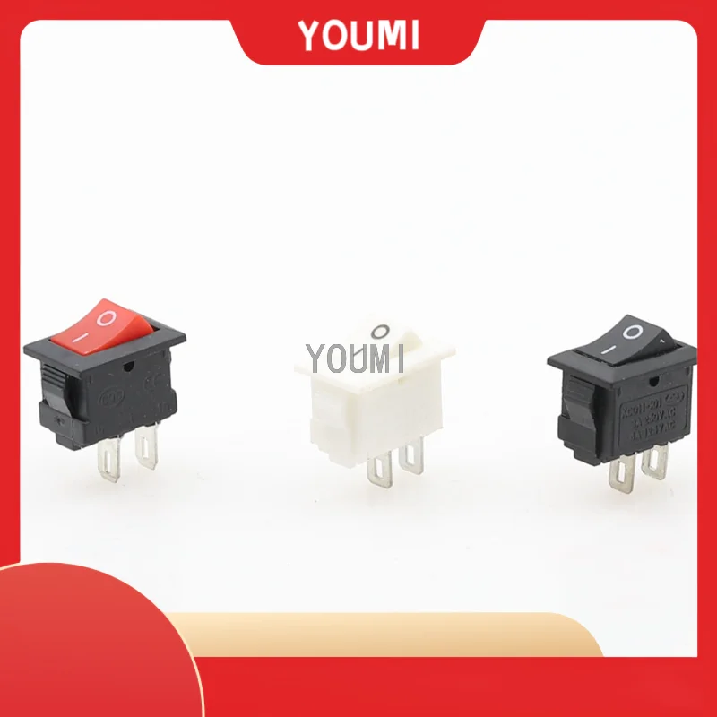 5/10/15 шт. кнопочный переключатель 10x15 мм SPST 2Pin 3A 250V KCD11 вкл/выкл 10 * 15 черный красный и
