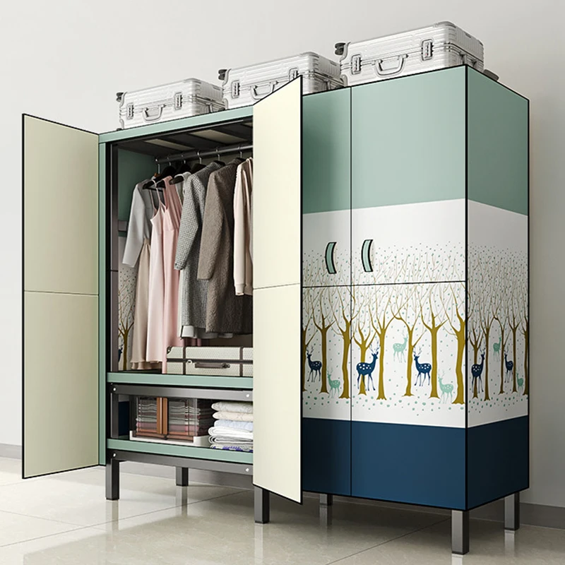 Складные скандинавские шкафы для одежды стальной дисплей бесплатная доставка