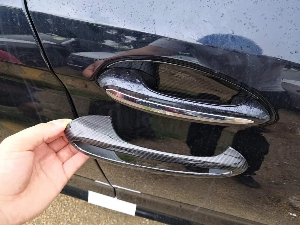 

For BMW 5 Series G30 2017 2018, For BMW X4 G02 2018 ABS Chrome Plastic Door Handle Trim Cover Sticker Car Accessories