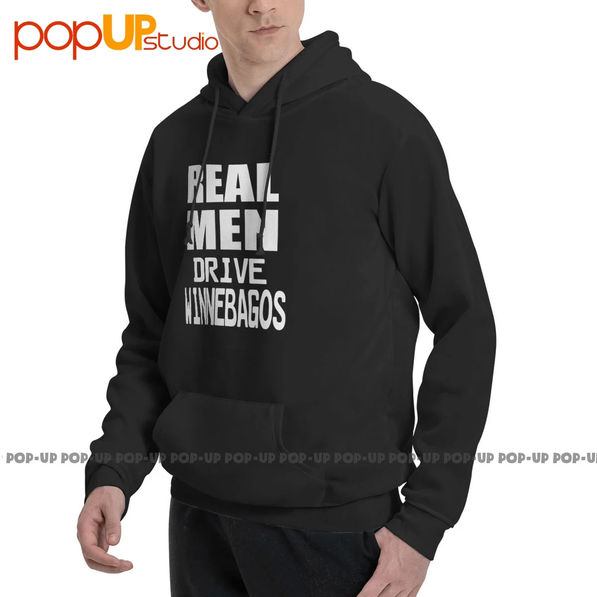 Толстовка мужская для вождения Winnebagos свитшот с капюшоном дома на колесах принтом