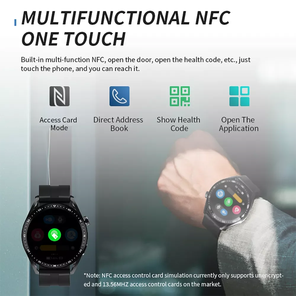 

Lemfo NFC Smart Watch Men Bluetooth Call Wireless Charger Voice Assistant Sport Smartwatch 2022 Smart Watch For Android IOS HW28