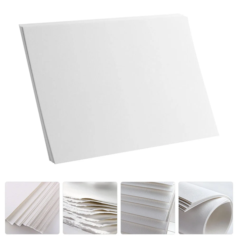 

20 Sheets Manual Wood Pulp Watercolor Paper Child Blank Sketchbook Sketchbooks 50% Cotton Wear-resistant Painting