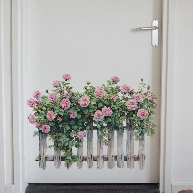 

Наклейки на стену розы ПВХ