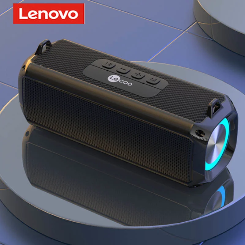 

Lenovo S12 Bluetooth Speaker Double Horn Outdoor Waterproof 360 ° Full Frequency Surround Sound Power Bank Subwoofer Black