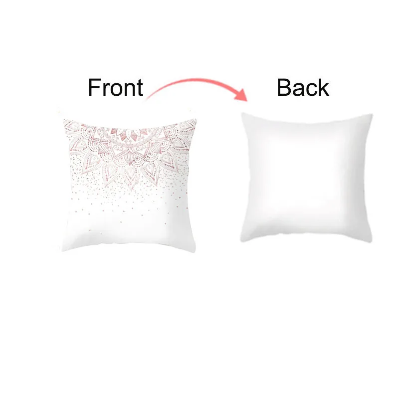 Искусственный высококачественный скандинавский диван Розовый чехол для подушки