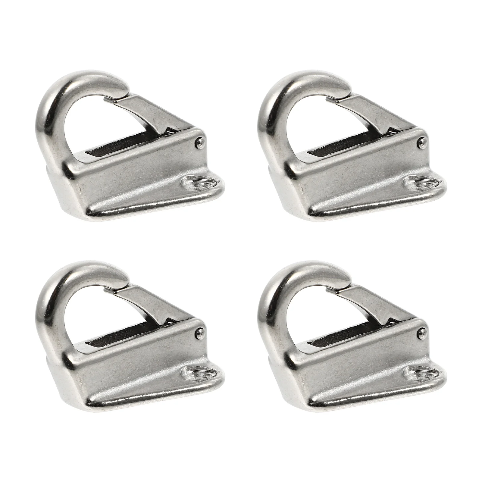 

4Pcs Stainless Steel Marine Board Hooks Yacht Board Fittings (Silver)