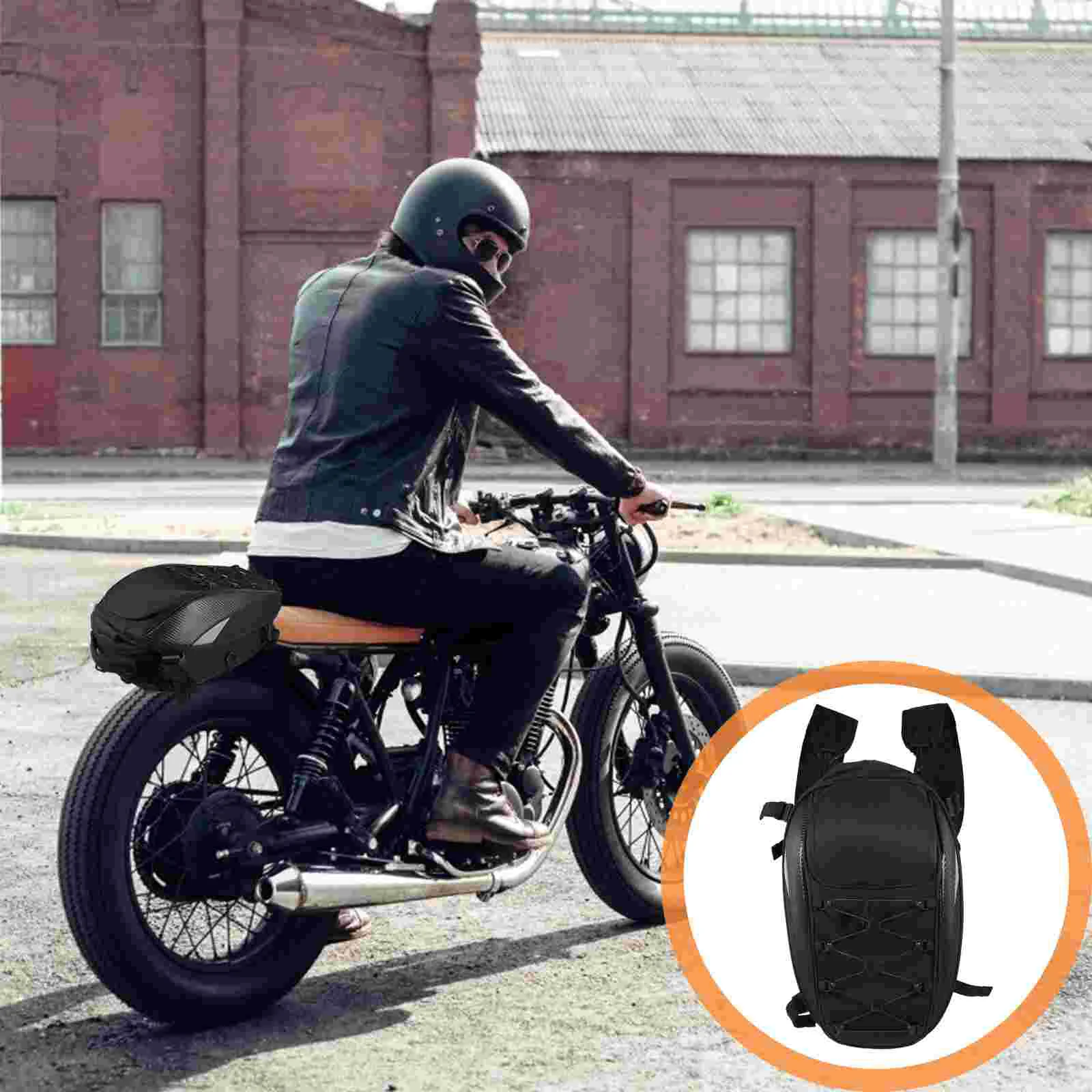 

1 Set Motorbike Tail Bag Practical Waterproof Helmet Bag Useful Seat Bag