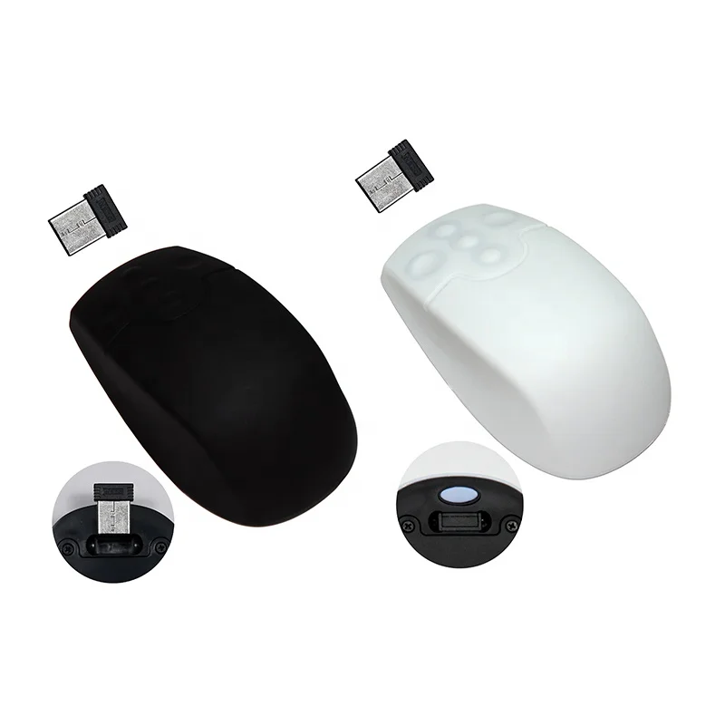 

IP65 2.4ghz silicone wireless mouse with micro-receiver usb3.0