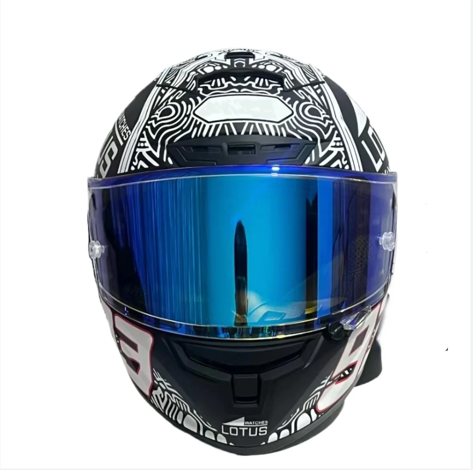 Мотоциклетный шлем X14 Marquez для езды на мотоцикле и велосипеде с рисунком