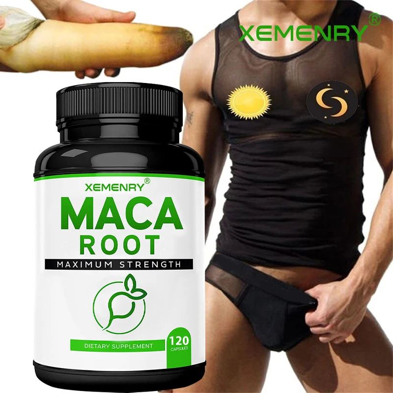 

Корневые капсулы Maca для мужчин и женщин, без ГМО, Сделано в США