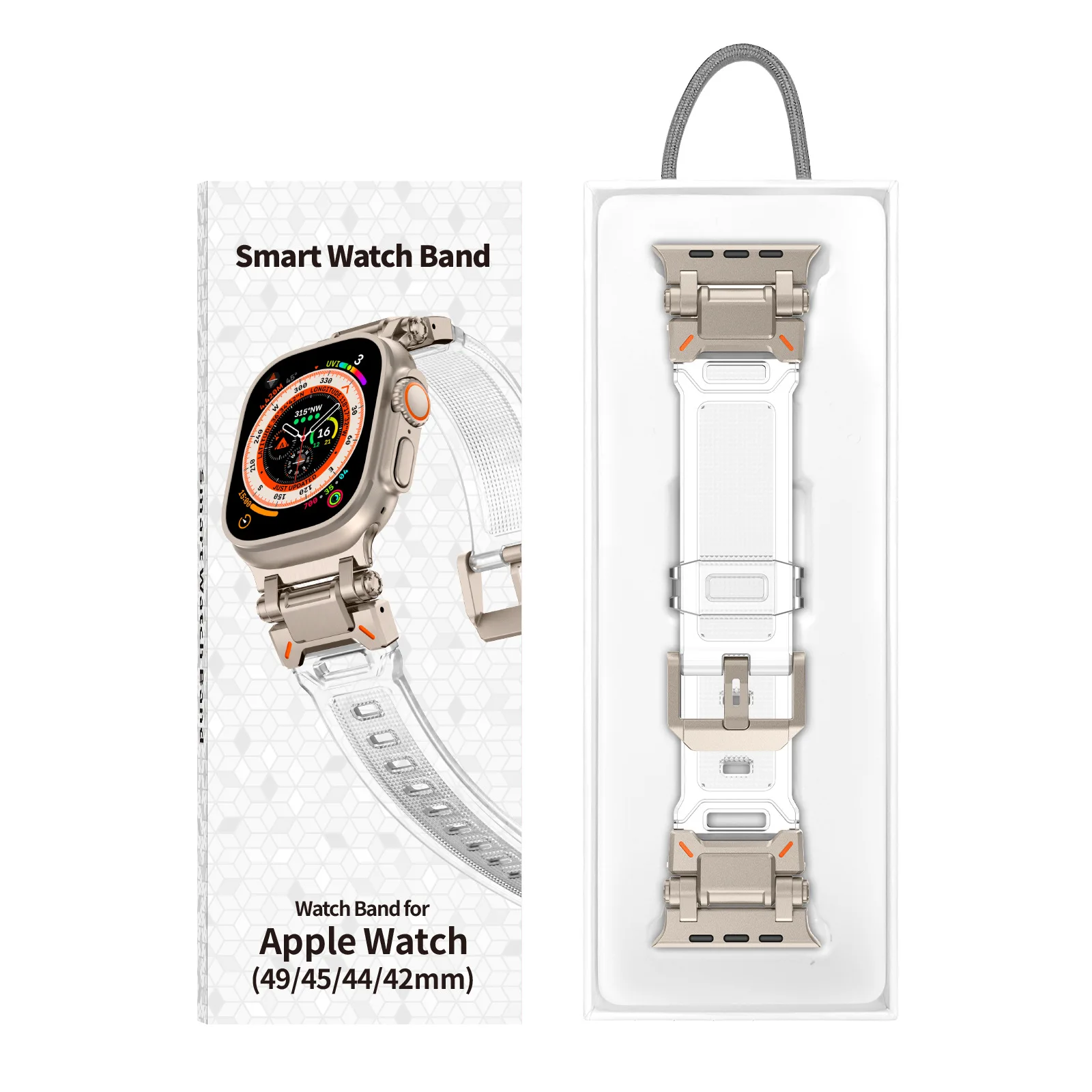 Фото Роскошный браслет Single Tour Band для Apple Watch Ultra 3 49 мм, ремешок 44 мм, 45 мм, 46 мм, мужской спортивный ремешок Iwatch Series 11 10 9 8 7 Se №2