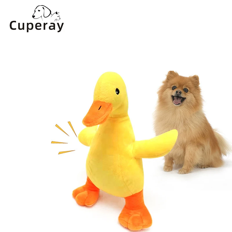 

Pet Plush Toy Sounding Dog Toys Tooth Cleaning Teeth Yellow Duck Grinding Bite Resistant Sounding Interactive Dog Toys Supplies