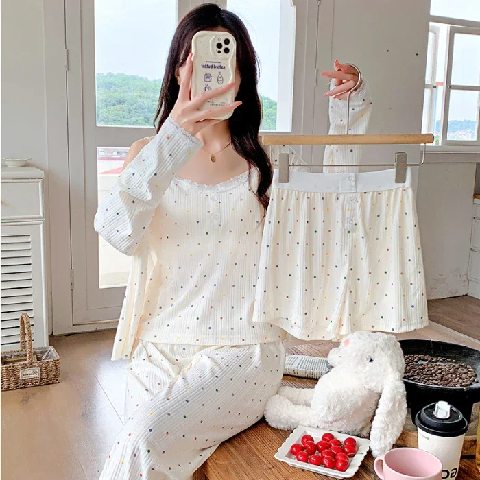 Женские хлопковые пижамы NoEnName_Null весна-лето-осень