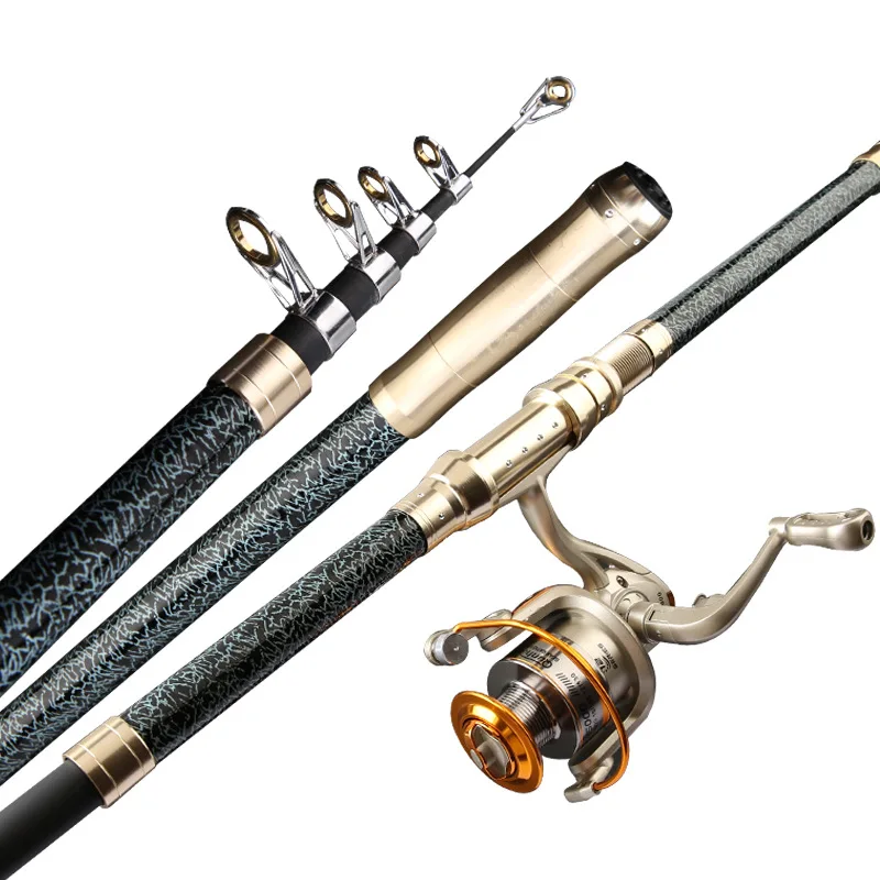 

New Telescopic Portable Fishing Rod 2.1M,2.4M,2.7M,3.0M,3.6M Travel Sea Boat Rock Fishing Rod Carp Fishing Gear Ultralight Rod