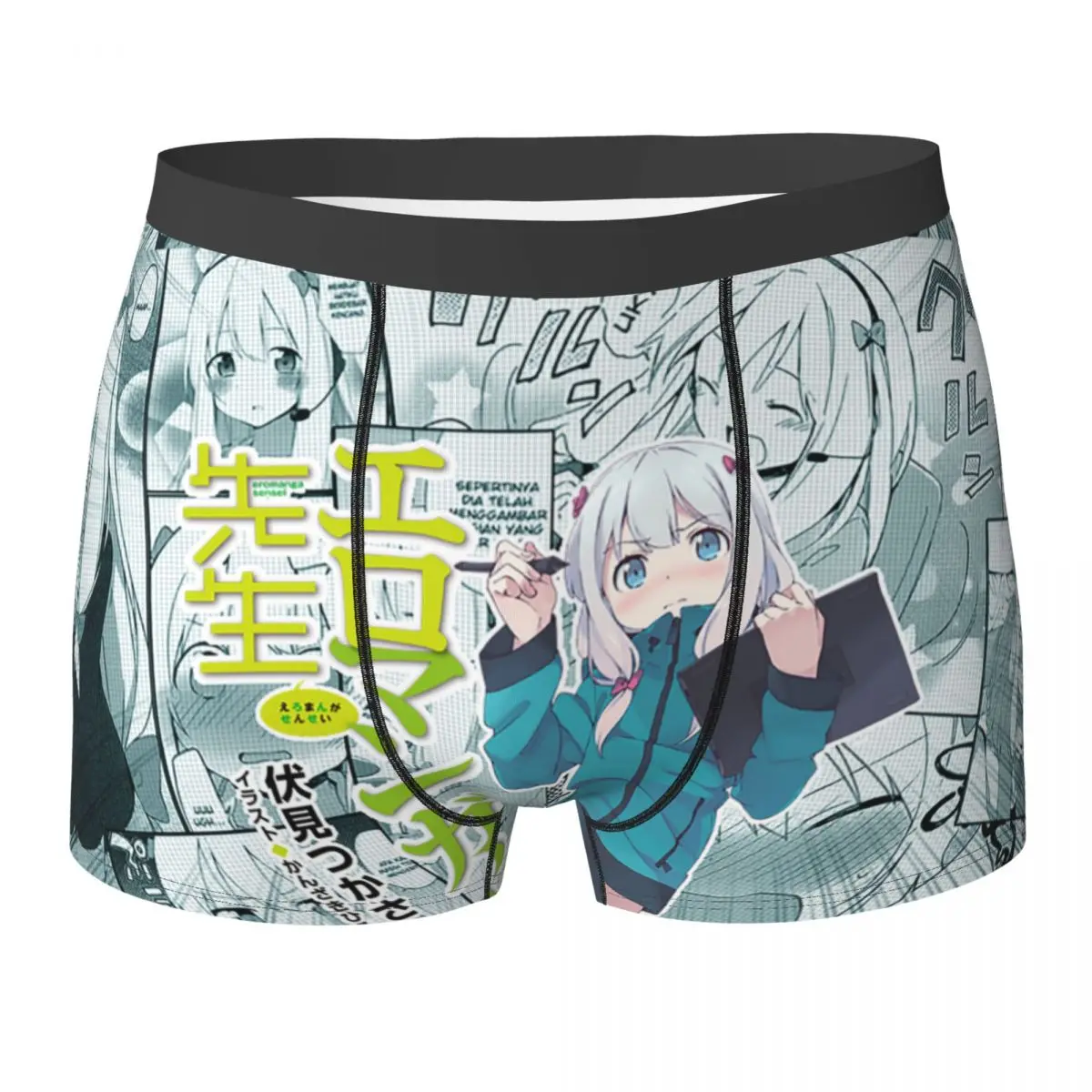 

Man Eromanga Sensei Izumi Sagiri Cute Anime Girls Underwear Sexy Boxer Shorts Panties Homme Breathable Underpants S-XXL