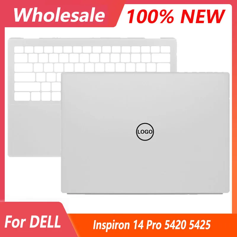 

New For Dell Inspiron 14 Pro 5420 5425 P157G Laptop LCD Back Cover Palmrest Upper Top Case Keyboard Bezel 08T46T 0Y8CK3 Silver