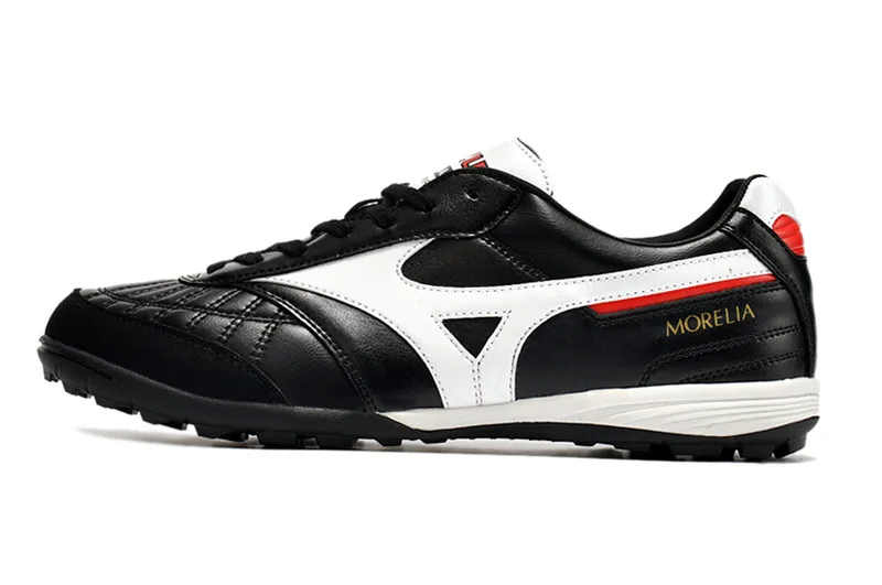 Original Mizuno Creation MORELIA TF M8 Men's Sports Shoes Mizuno Outdoor Sneakers Black/White/Red Color Size Eur 40-45