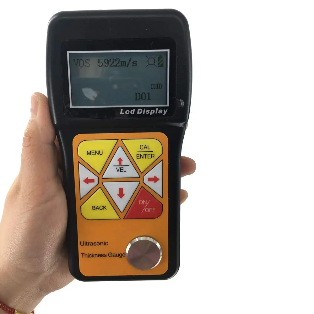 

VTSYIQI Ultrasonic Thickness Gauge Tester Meter with 0.75 to 600mm (in Steel) for Metals Plastic Ceramics Testing