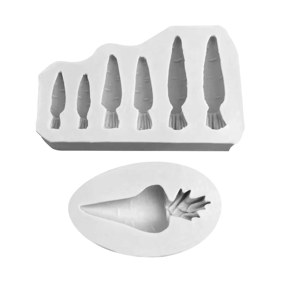 

Molds Carrot Baking Cake Silicone Chocolate Shaped Diy Easter Moulds Cookie Mould Household Biscuit Pastry Stencil Fondant Bomb