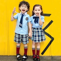 british kindergarten clothing summer dress 2022 new primary school class clothes boys and girls sports performance clothing coll