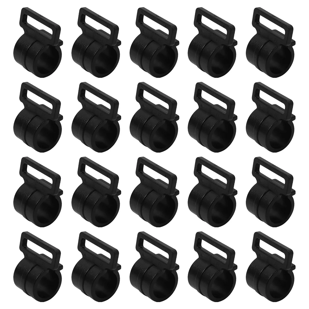 

30 Pcs Awning Pole Clips Camping Tent Clamp Tent Suspension Hook Tarp Clips