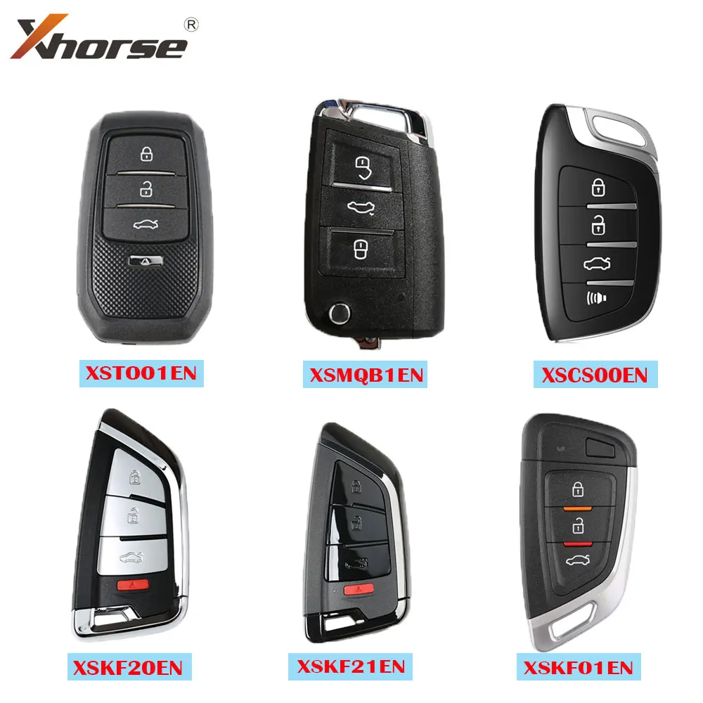 

5PCS/Lot Xhorse VVDI Smart Car Remote Control Key XSTO01EN XSKF01EN XSCS00EN XSMQB1EN XSKF20EN XSKF21EN XSTO01EN English Version