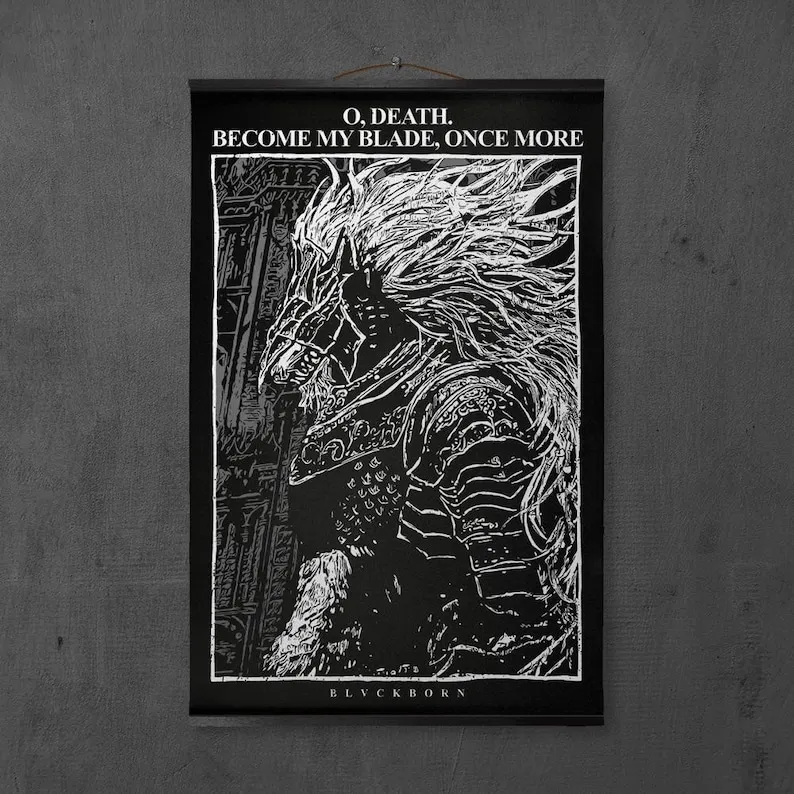 Рубашка из хлопка с черным лезвием Maliketh