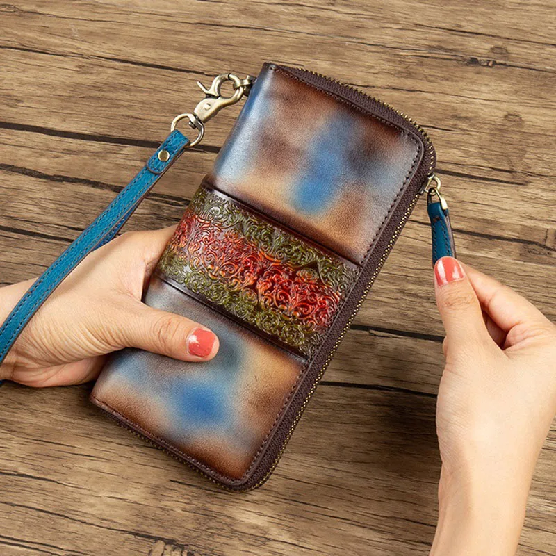 

Новый кожаный женский кошелек EUMOAN в стиле ретро, модный кошелек на молнии, Простой Длинный клатч с несколькими отделениями в европейском и американском стиле